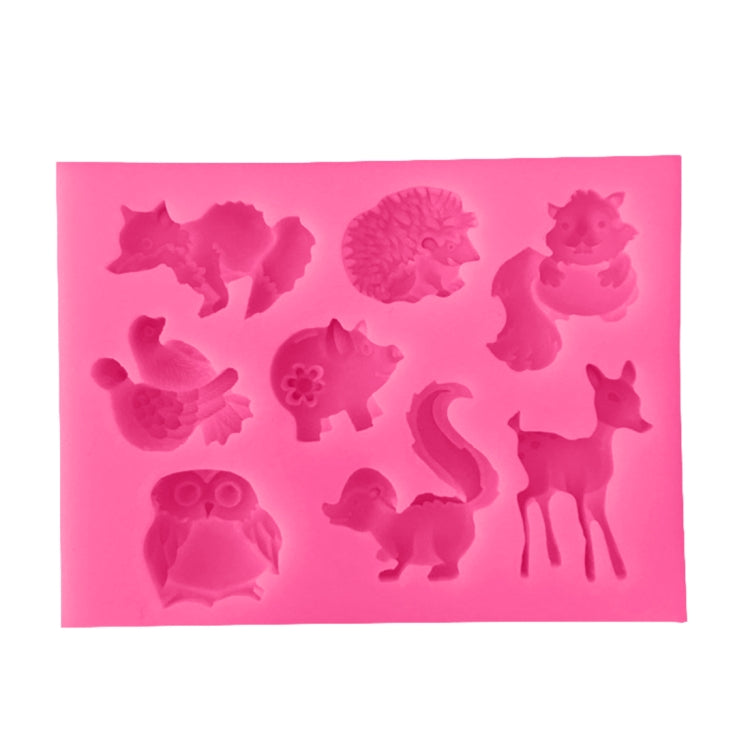 Animali Stampo in silicone Strumenti per decorare torte Pasticceria Stampo per sapone al cioccolato, Animals Shape