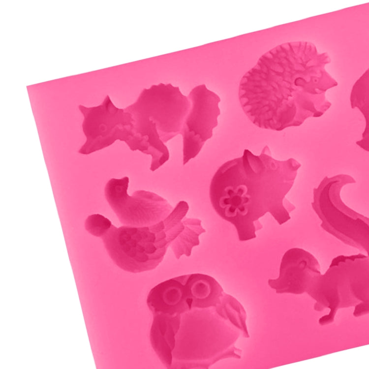 Animali Stampo in silicone Strumenti per decorare torte Pasticceria Stampo per sapone al cioccolato, Animals Shape