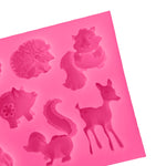 Animali Stampo in silicone Strumenti per decorare torte Pasticceria Stampo per sapone al cioccolato, Animals Shape