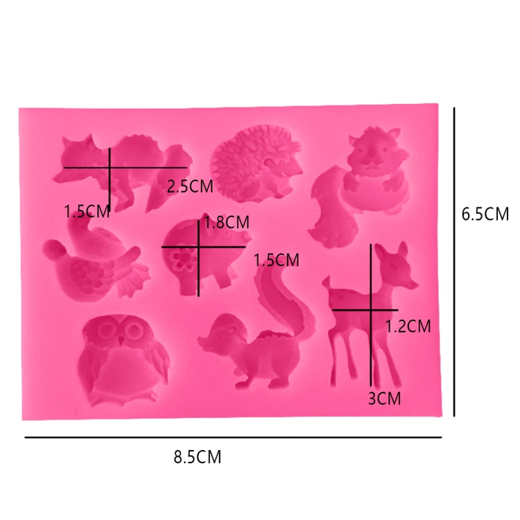 Animali Stampo in silicone Strumenti per decorare torte Pasticceria Stampo per sapone al cioccolato, Animals Shape