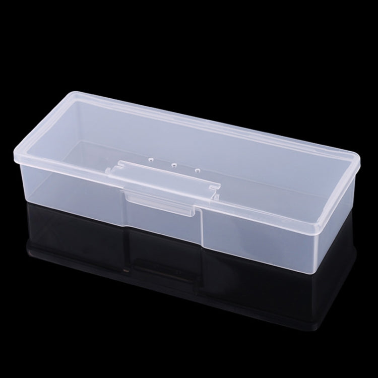 Scatola portaoggetti in plastica trasparente per strumenti per manicure