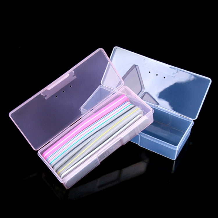 Scatola portaoggetti in plastica trasparente per strumenti per manicure