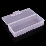 Scatola portaoggetti in plastica trasparente per strumenti per manicure
