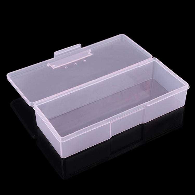 Scatola portaoggetti in plastica trasparente per strumenti per manicure