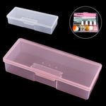 Scatola portaoggetti in plastica trasparente per strumenti per manicure