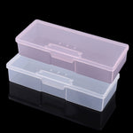 Scatola portaoggetti in plastica trasparente per strumenti per manicure