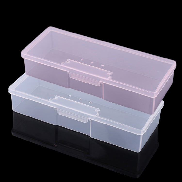 Scatola portaoggetti in plastica trasparente per strumenti per manicure