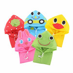 Cappotto antipioggia per bambini impermeabile da esterno, 2 pezzi, stile animale, 65*55*50