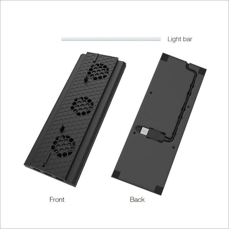 DOBE TYX-1768 Staffa per ventola di raffreddamento con base di supporto verticale per dissipazione del calore per console di gioco Xbox One X, TYX-1768