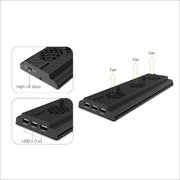 DOBE TYX-1768 Staffa per ventola di raffreddamento con base di supporto verticale per dissipazione del calore per console di gioco Xbox One X, TYX-1768