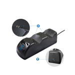 Dock station doppio USB con LED per controller PS4