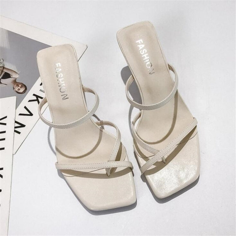 Sandali con tacco alto da donna alla moda con punta a spillo, 34, 35, 36, 37, 38, 39