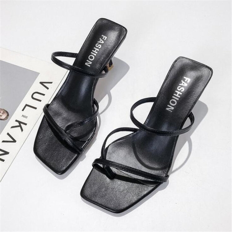 Sandali con tacco alto da donna alla moda con punta a spillo, 34, 35, 36, 37, 38, 39