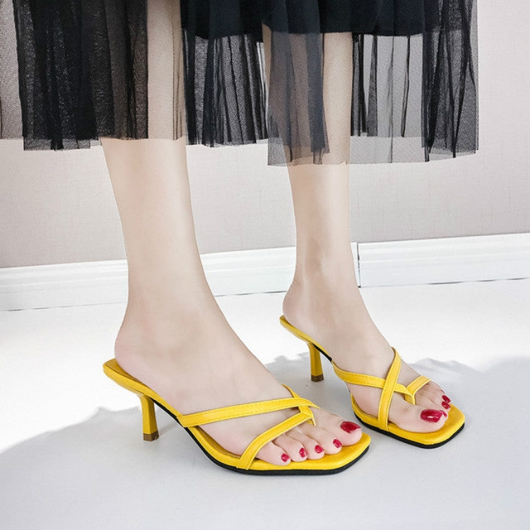 Sandali con tacco alto da donna alla moda con punta a spillo, 34, 35, 36, 37, 38, 39