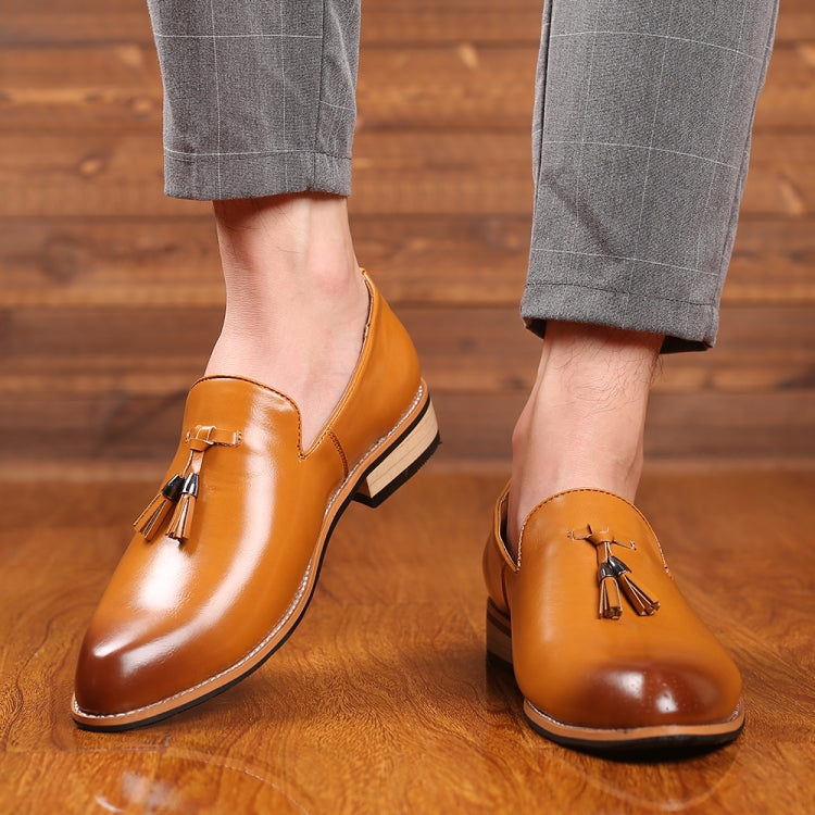 Scarpe eleganti da uomo inglesi a punta Scarpe con suola in gomma morbida Scarpe da sposa, 38, 39, 40, 41, 42, 43, 44, 45
