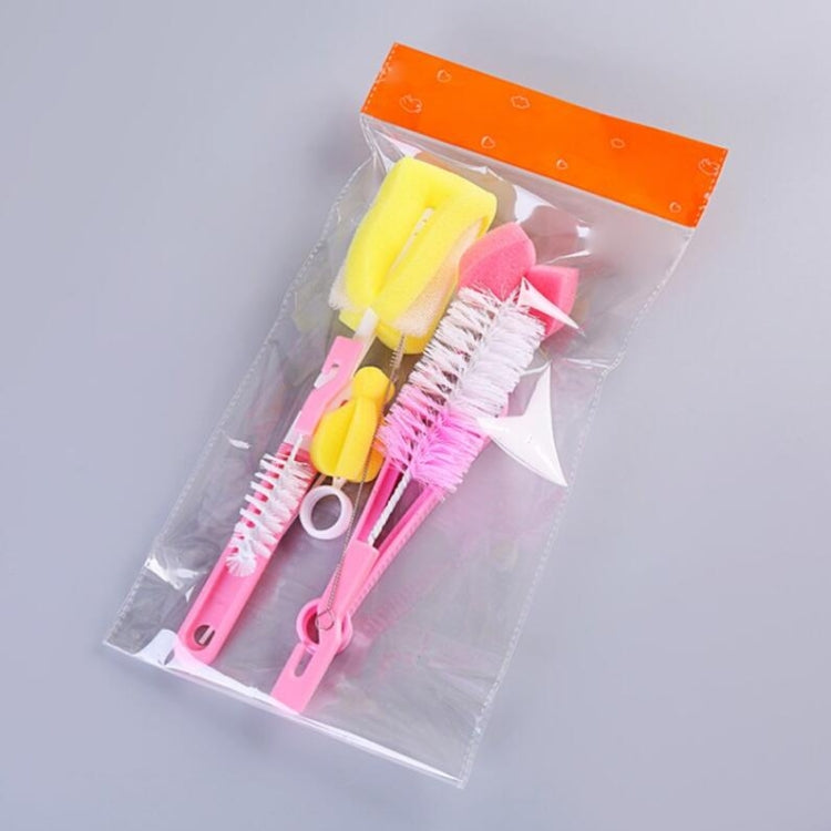 Set di spazzole di paglia per strumenti di pulizia di spugne per bottiglie da 7 pezzi/set