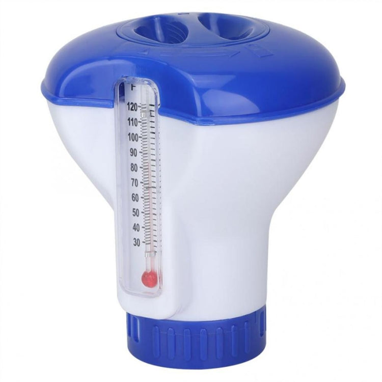 Termometro per piscina da 5 pollici Pillola d'acqua galleggiante Disinfezione impetuosa della piscina Dispenser automatico di farmaci Accessori per piscina, Style 1