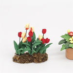Modello fiore tulipano mini casa 1:12 decorazione
