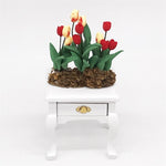 Modello fiore tulipano mini casa 1:12 decorazione