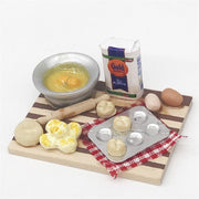 1:12 Mini House Toy Simulazione Tagliere Dessert Fare Tavolo per il pane, Chopping Board