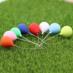 Set 8 palloncini miniatura per decorazione casa 1:12