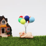Set 8 palloncini miniatura per decorazione casa 1:12
