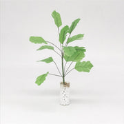 3 pezzi 1:12 mini casa delle bambole modello di pianta per casa delle bambole vaso giocattolo straniero banana albero verde, 3 PCS Banana Green Tree