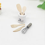 Set 6 pezzi accessori cucina miniatura 1:12