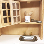 Set 6 pezzi accessori cucina miniatura 1:12