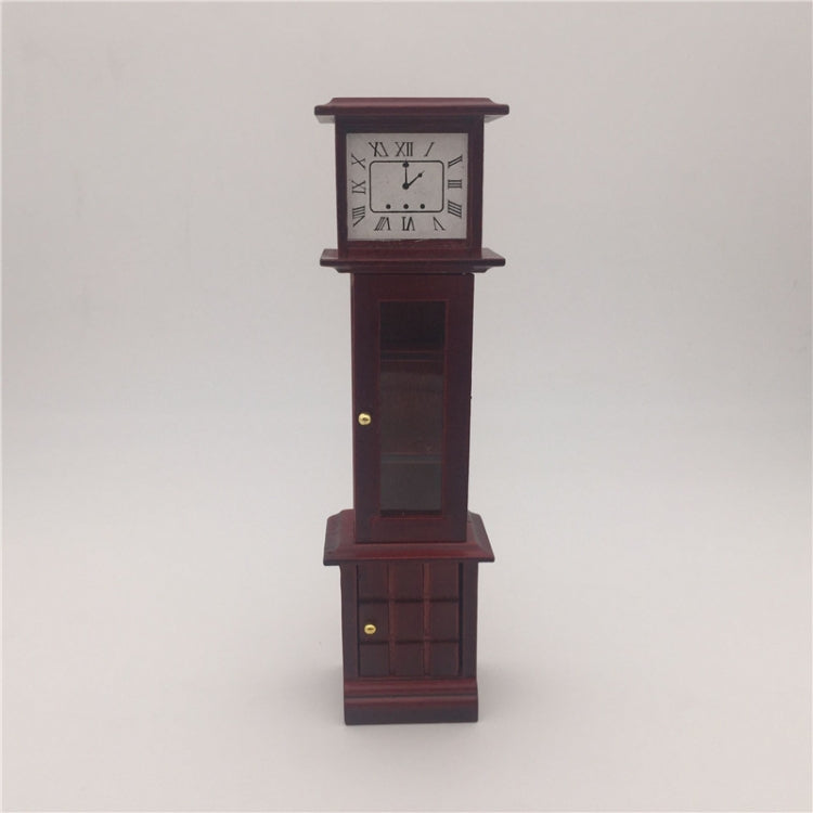 Orologio vintage in mogano di simulazione giocattolo mini casa 1:12, Vintage Clock