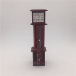 Orologio vintage in mogano di simulazione giocattolo mini casa 1:12, Vintage Clock