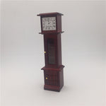 Orologio vintage in mogano di simulazione giocattolo mini casa 1:12, Vintage Clock