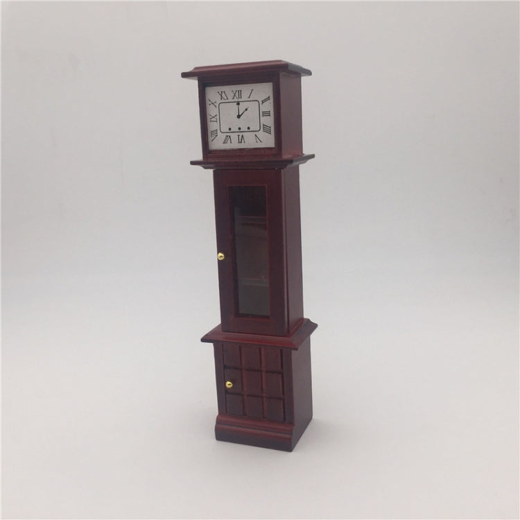 Orologio vintage in mogano di simulazione giocattolo mini casa 1:12, Vintage Clock