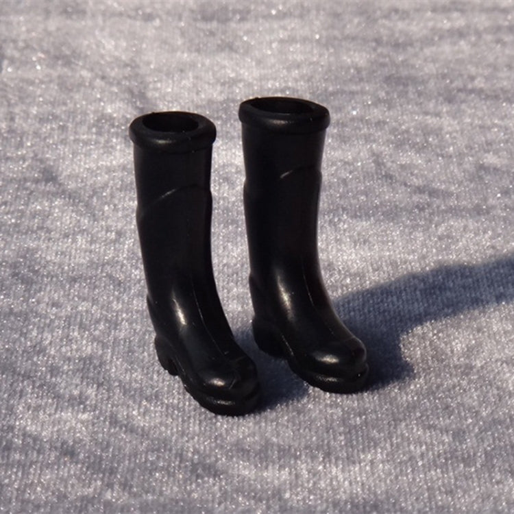 3 paia 1:12 casa delle bambole modello di simulazione della casa delle bambole mini accessori stivali da pioggia a tubo lungo in plastica, 3 Pairs Long Tube Rain Boots