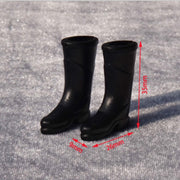 3 paia 1:12 casa delle bambole modello di simulazione della casa delle bambole mini accessori stivali da pioggia a tubo lungo in plastica, 3 Pairs Long Tube Rain Boots