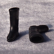 3 paia 1:12 casa delle bambole modello di simulazione della casa delle bambole mini accessori stivali da pioggia a tubo lungo in plastica, 3 Pairs Long Tube Rain Boots
