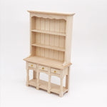 Mobili per case delle bambole Decorazione per sala studio in miniatura Libreria in legno con cassetti, Wooden Bookcase