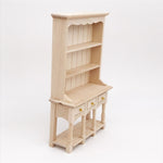Mobili per case delle bambole Decorazione per sala studio in miniatura Libreria in legno con cassetti, Wooden Bookcase