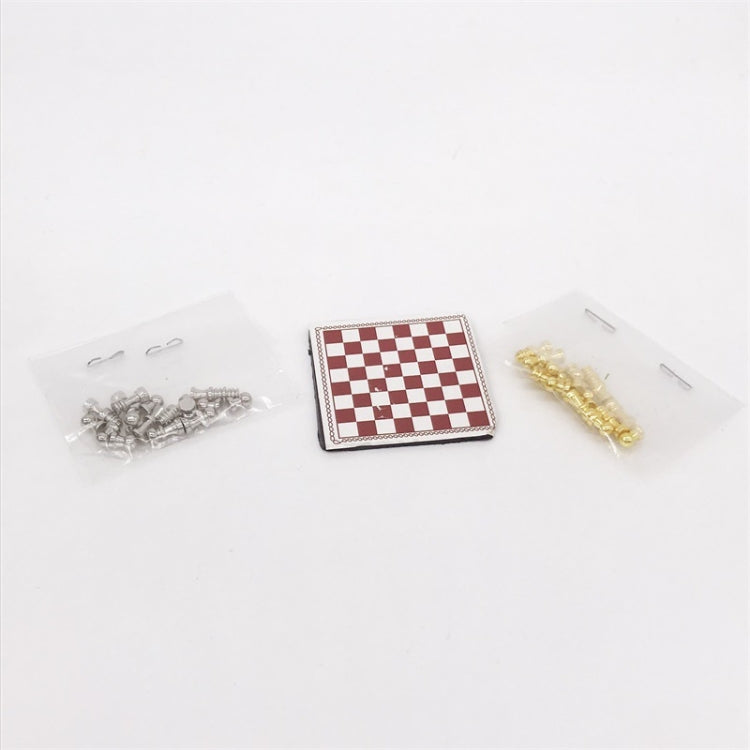 Accessori per la scena del modello di scacchi di simulazione del giocattolo della mini casa 1:12, Chess
