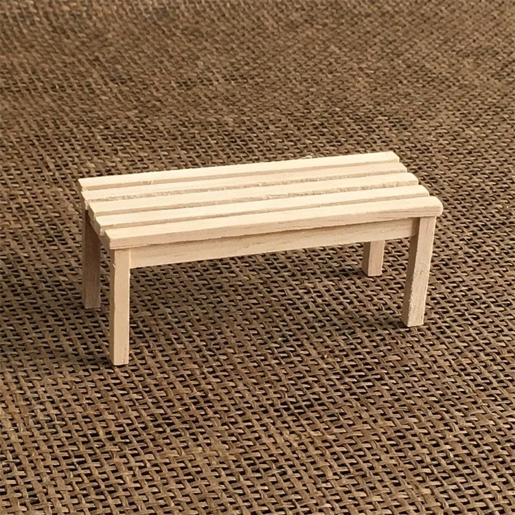 4 pezzi/set 1:12 casa delle bambole mini modello di mobili sgabello da giardino per esterni, Outdoor Garden Chai