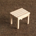 4 pezzi/set 1:12 casa delle bambole mini modello di mobili sgabello da giardino per esterni, Outdoor Garden Chai