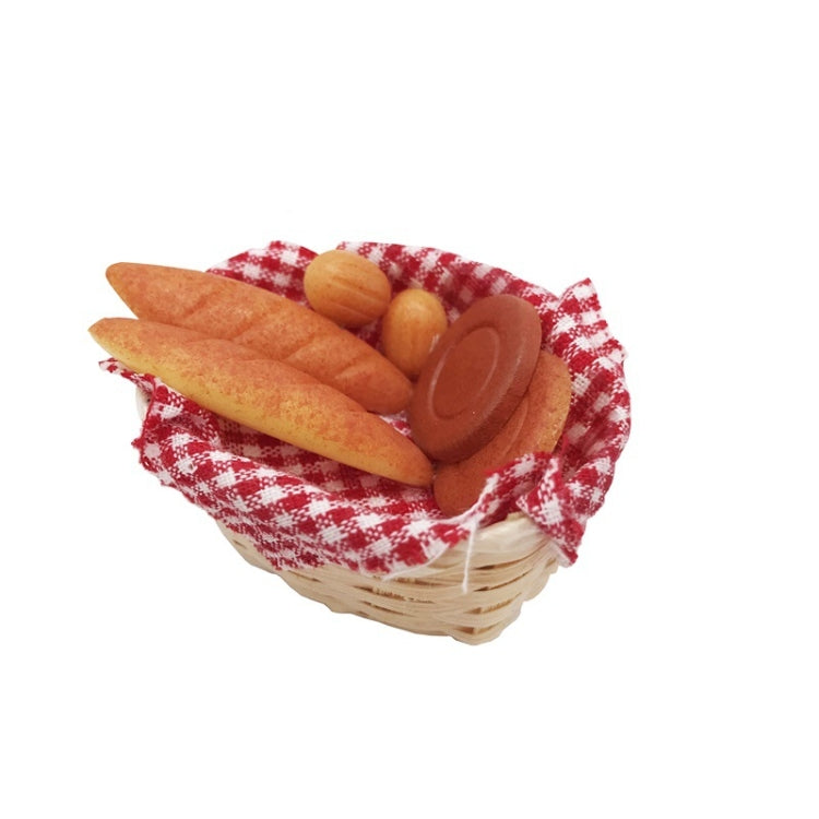 3 pezzi 1:12 Mini mobili per casa delle bambole Forniture per cucina Micro-cibo Gioco Cestino per il pane, Bread Box Basket