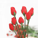 10 pezzi 1:12 Mini House Toy Simulazione Rose Bone per soggiorno in giardino, Rose Bone
