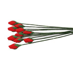 10 pezzi 1:12 Mini House Toy Simulazione Rose Bone per soggiorno in giardino, Rose Bone