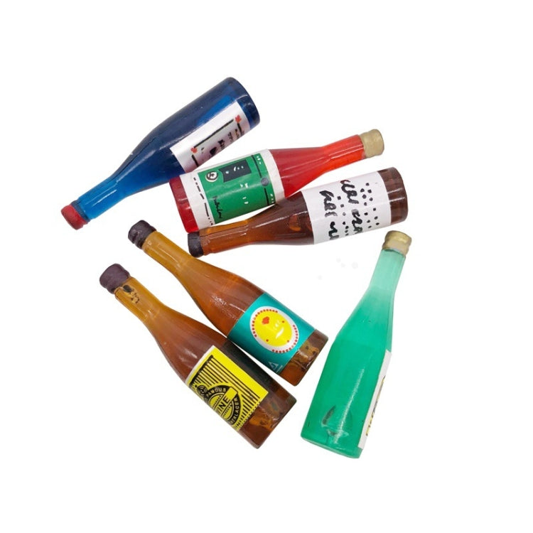 Modello da 18 pezzi/3 confezioni in scala 1:12 per mini casa delle bambole, simulazione tascabile, frutta, vino, bottiglia di bevande, Wine Drink Bottle