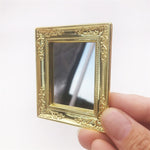 Specchio da parete per simulazione giocattolo Mini House 1:12 per camera da letto, Wall Mirror
