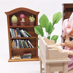 1:12 Mini House Toy Simulazione Mobili Libreria in legno Mini House Toy, Wooden Bookcase