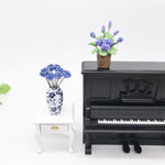 1:12 Mini House Toy Simulazione Modello di fiori di rosa viola, Purple Rose Flowers