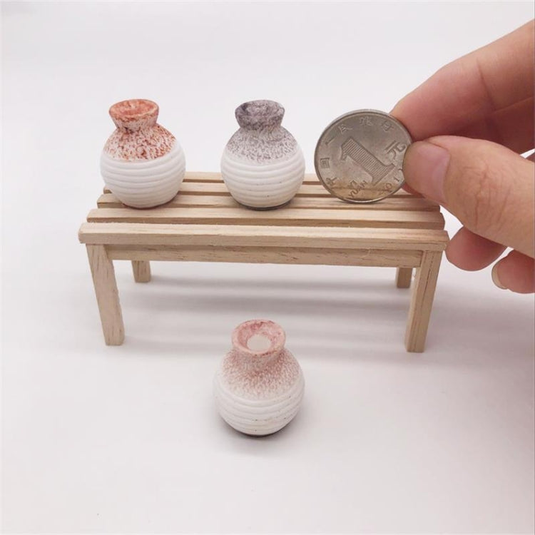 3 pezzi/set 1:12 Mini vasi di simulazione della decorazione della scena della casa delle bambole, Simulation Vases
