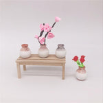 3 pezzi/set 1:12 Mini vasi di simulazione della decorazione della scena della casa delle bambole, Simulation Vases